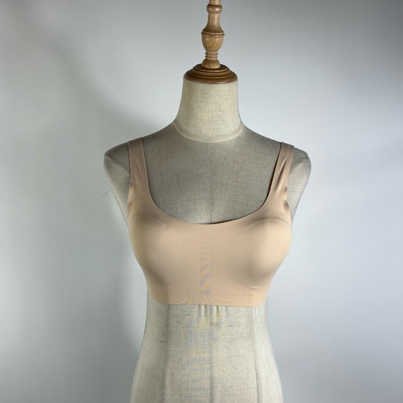 LIVELY Soft Removable Cup Bra Beige Small - Picture 1 of 5